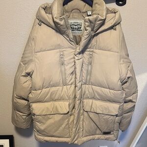 Levi's Beige Puffer Jacket